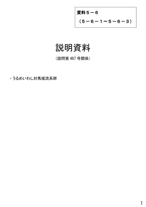 資料5-6 説明資料(諮問第487号関係)うるめいわし対馬暖流系群