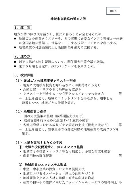 地域未来戦略の検討課題