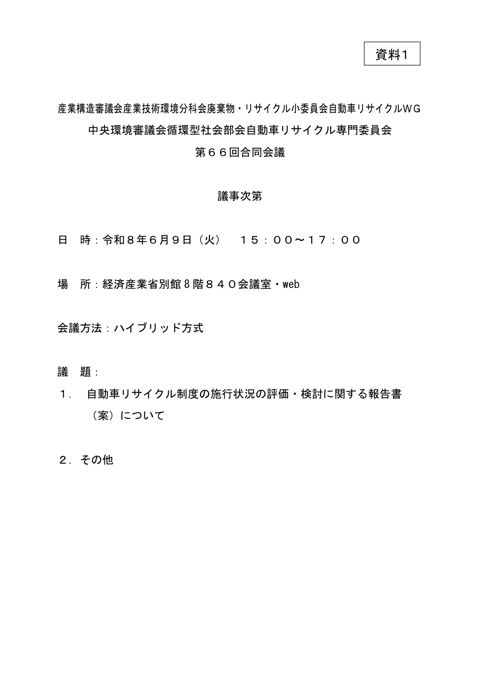議事次第