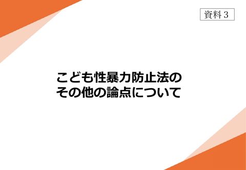 【資料3】 こども性暴力防止法のその他の論点について