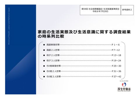 （参考資料２）家庭の生活実態及び生活意識に関する調査結果の時系列比較［PDF形式：14.0MB］