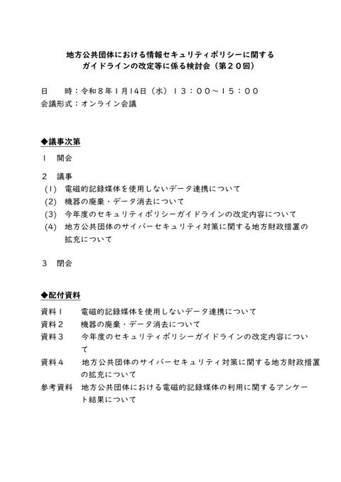 議事次第