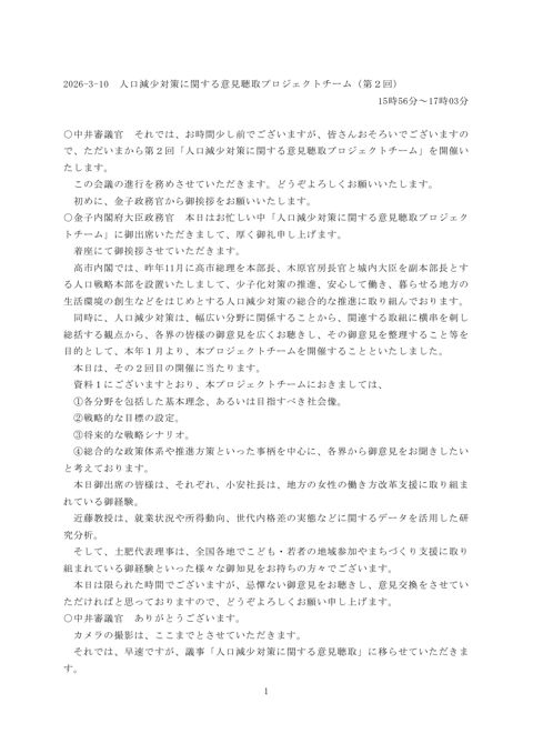 議事録 の表紙