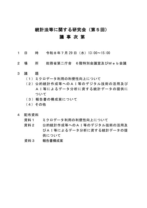 議事次第