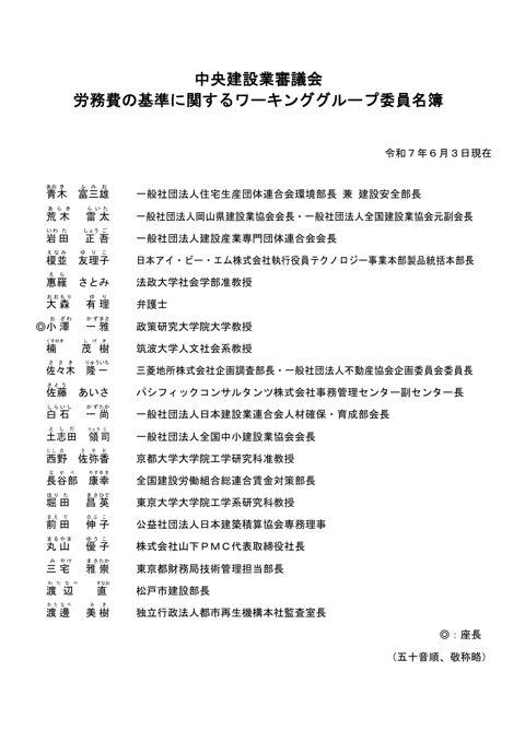 その他 委員等名簿、運営要領、配席図