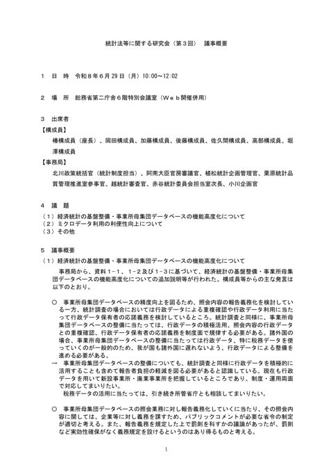 議事概要
