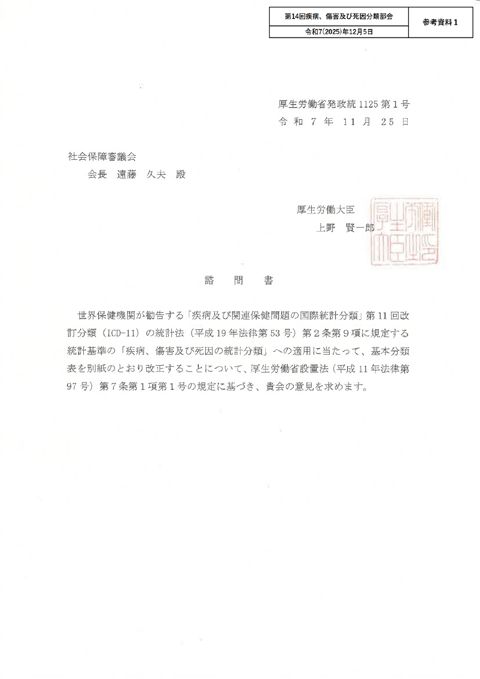【参考資料1】諮問書、付議書［PDF形式：197KB］