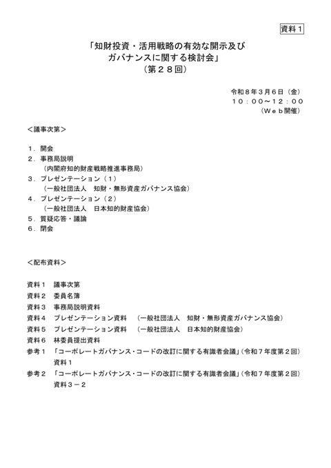 議事次第