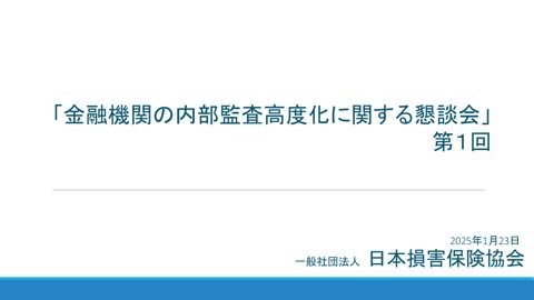 一般社団法人日本損害保険協会説明資料
