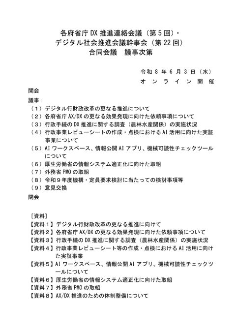 議事次第