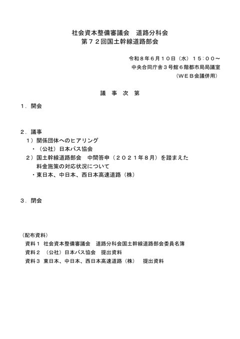 議事次第