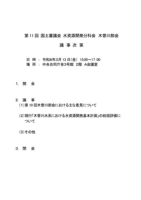 議事次第・資料一覧