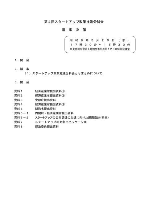 議事次第
