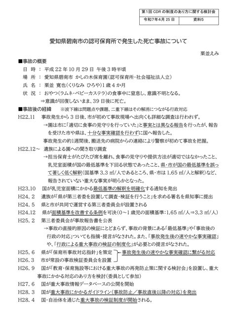 資料5 栗並参考人提出資料