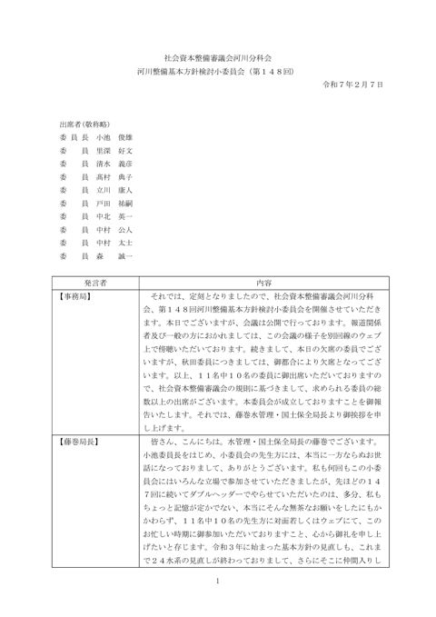 議事録
