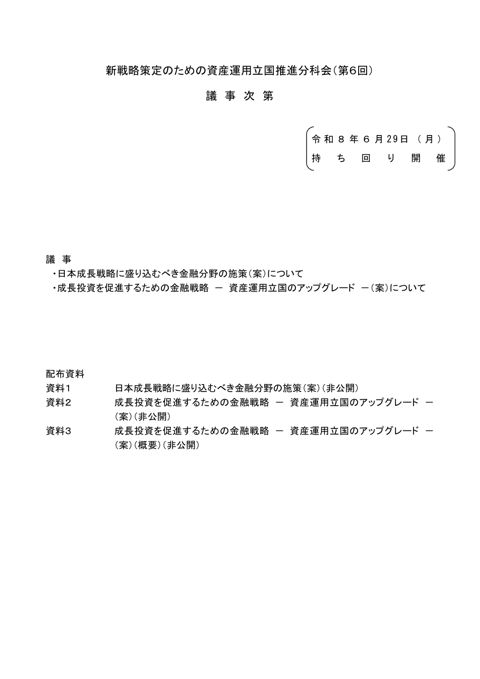 議事次第
