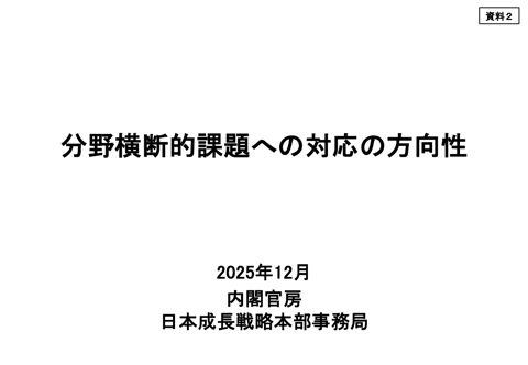 分野横断的課題への対応の方向性