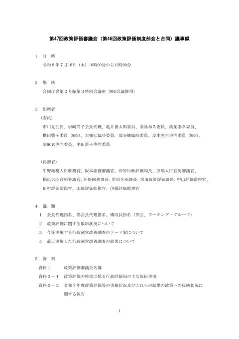 議事録