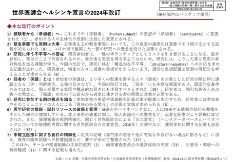 参考資料４：ヘルシンキ宣言［PDF形式：556KB］