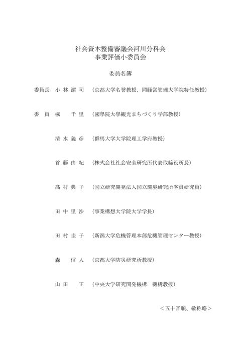 委員名簿