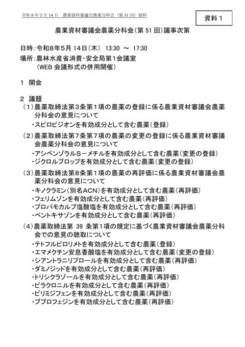 議事次第