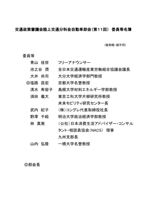 委員名簿