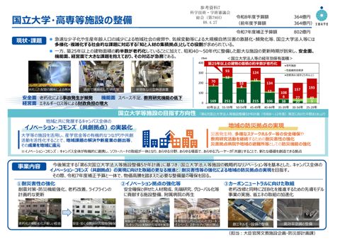 参考資料7 国立大学・高専等施設の整備