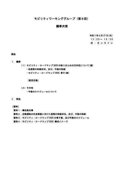議事次第