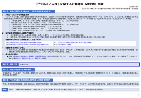 行動計画の改定版の概要