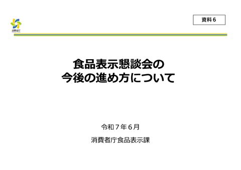 【資料6】今後の進め方について