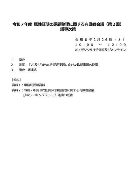 議事次第
