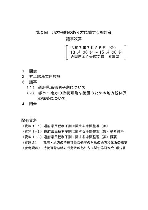 議事次第