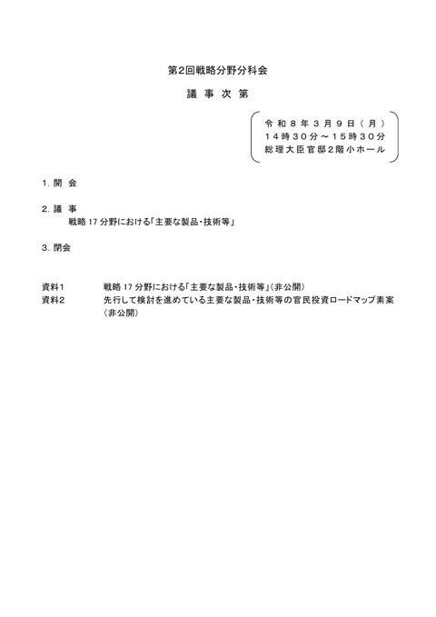 議事次第