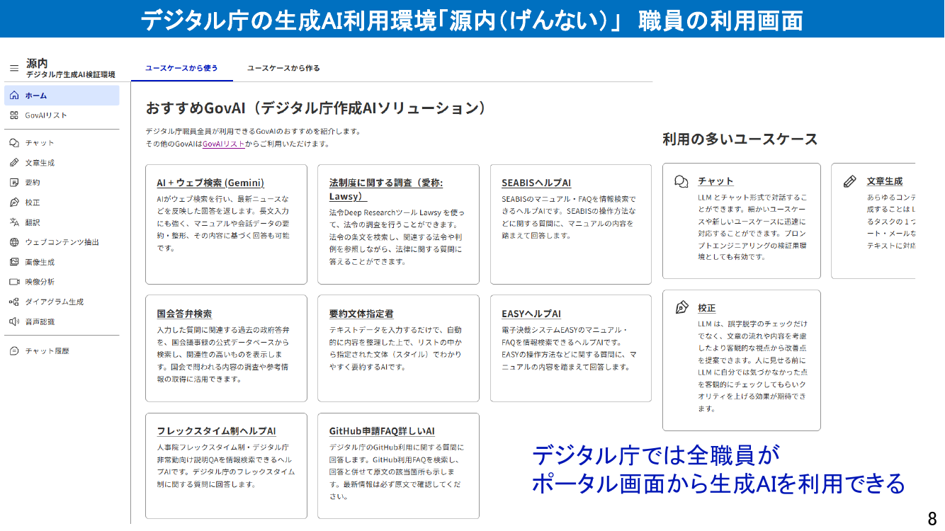 生成AI利用環境(源内) 資料スライド