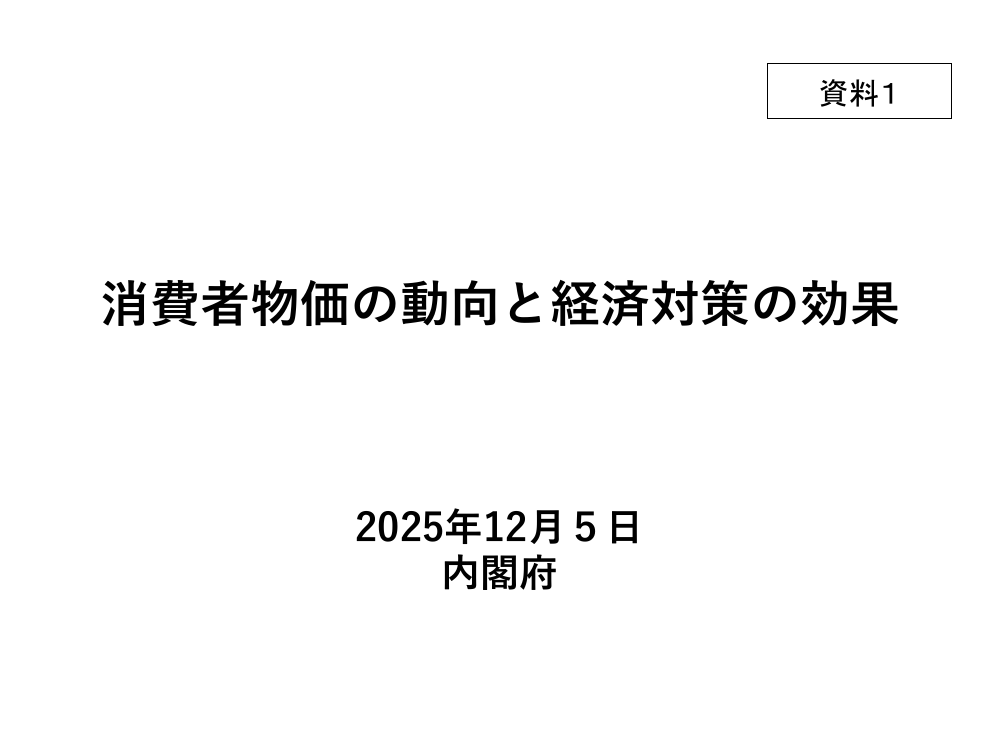 第20251205回 家計支援のための臨時的減税措置 資料スライド 2枚目