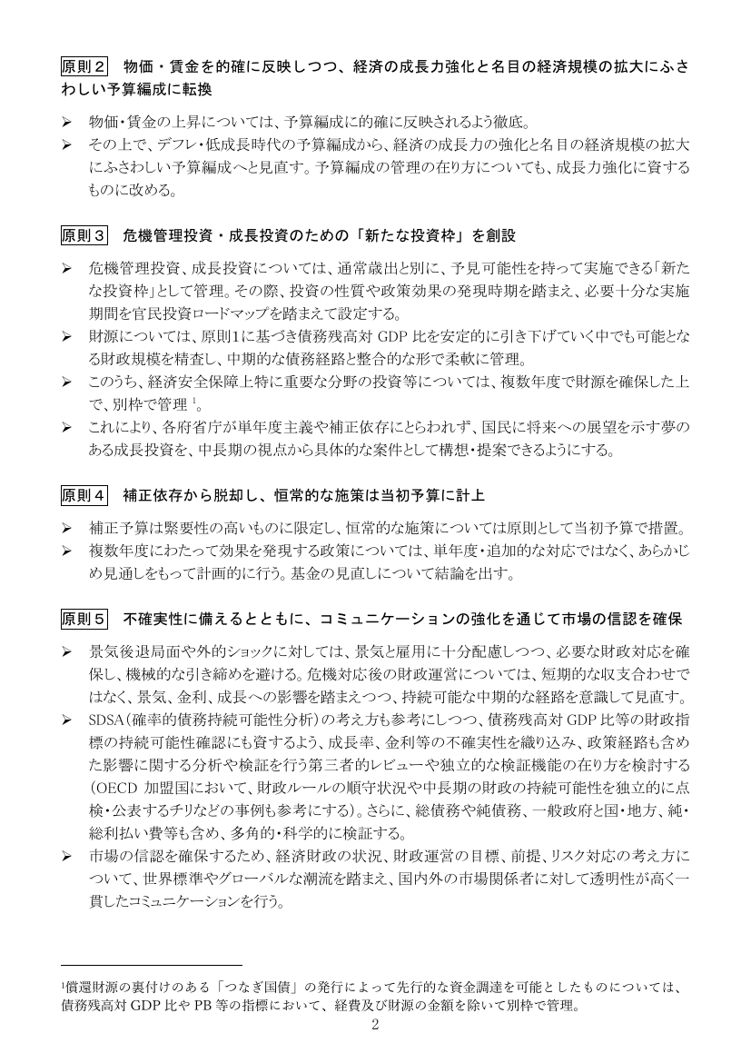 新たな投資枠の創設 該当資料スライド 1枚目