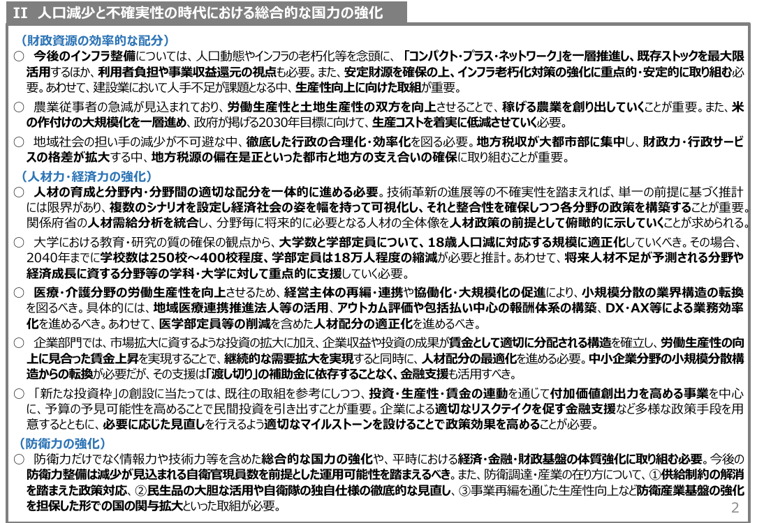2026年6月25日 予算編成改革と「強く豊かな日本」投資枠 資料スライド 5枚目