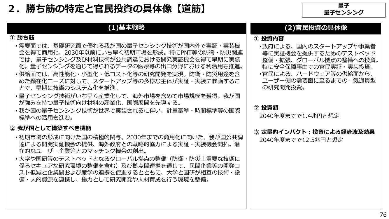 2. 勝ち筋の特定と官民投資の具体像【道筋】