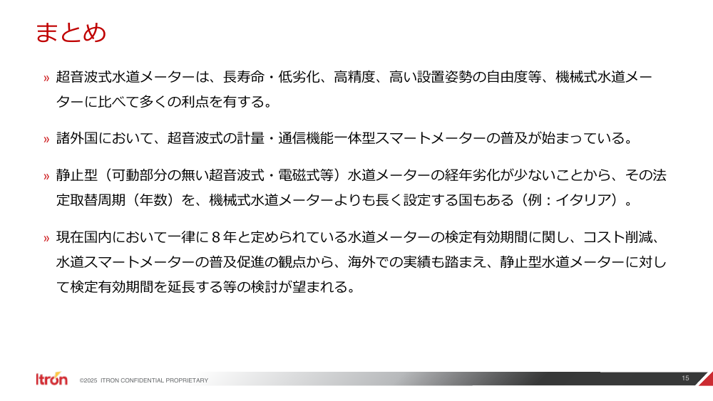 水道スマートメーターの導入促進および財政支援 資料スライド