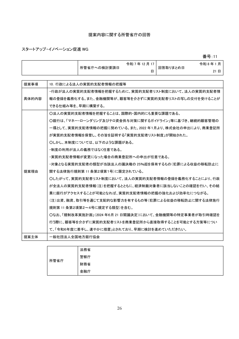 実質的支配者リスト制度における金融機関等の直接取得の仕組み検討 該当資料スライド 1枚目