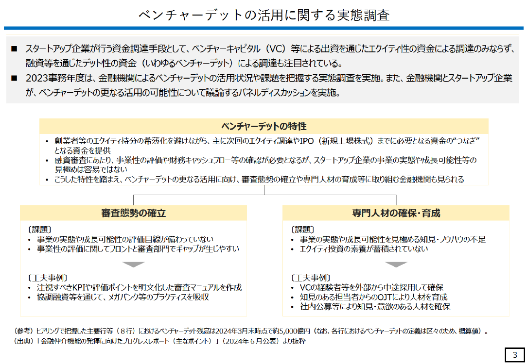 ベンチャーデットの海外調査 資料スライド