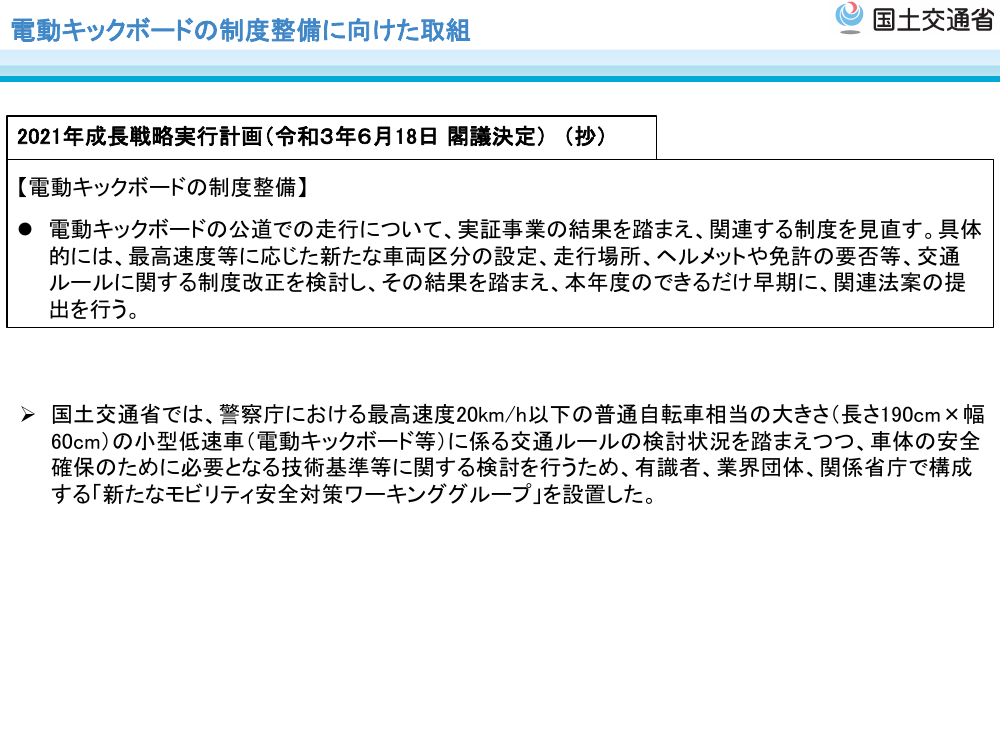 特定小型原動機付自転車制度（改正道路交通法） 資料スライド