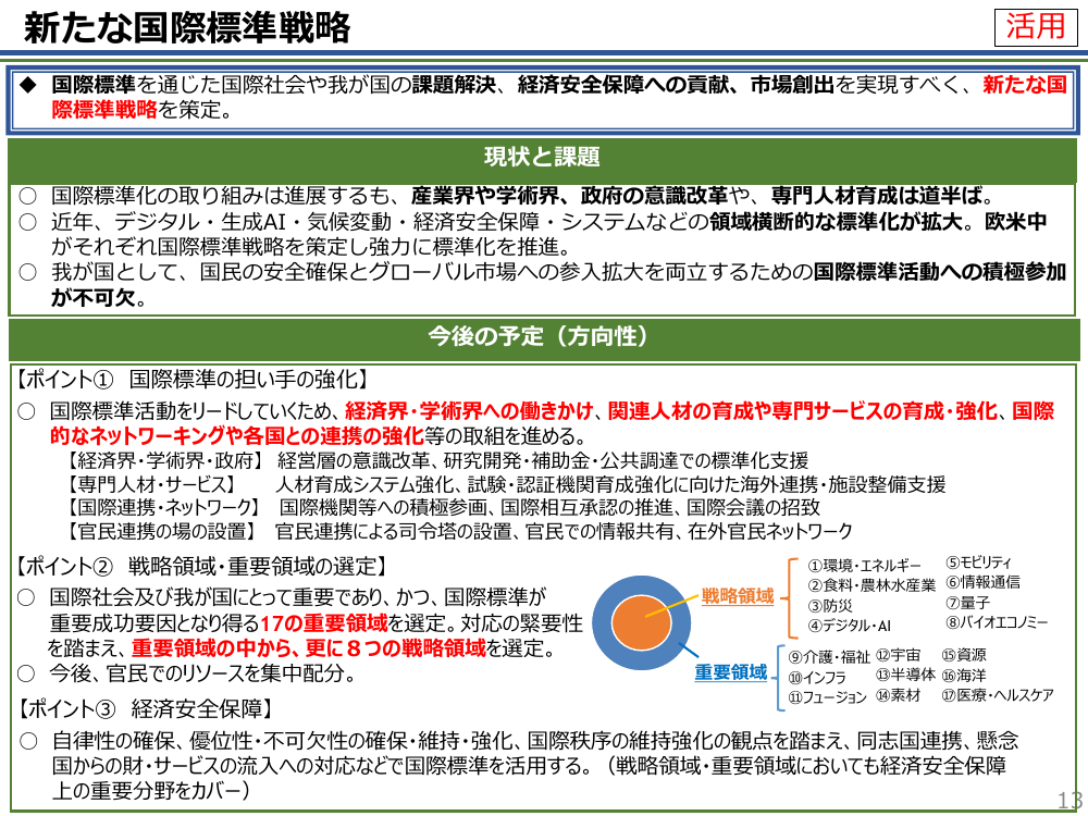 第8回 新たな国際標準戦略 資料スライド 1枚目