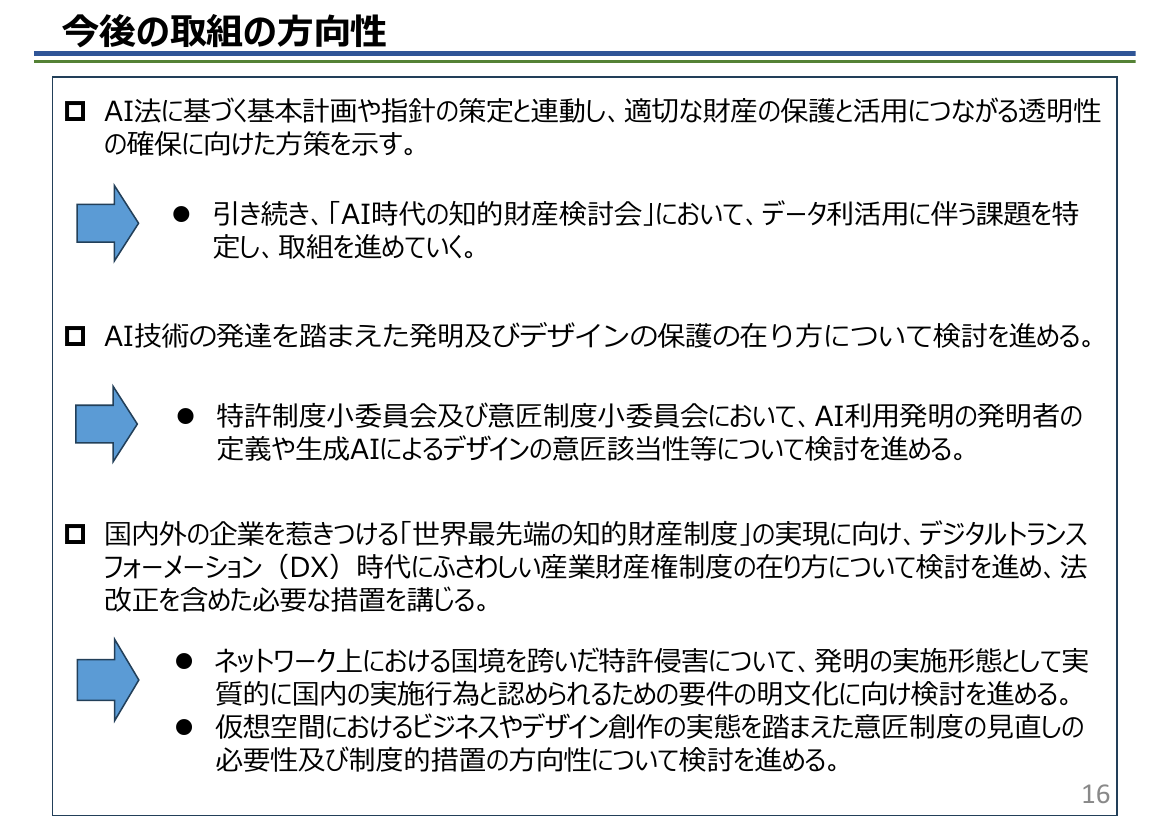 今後の取組の方向性