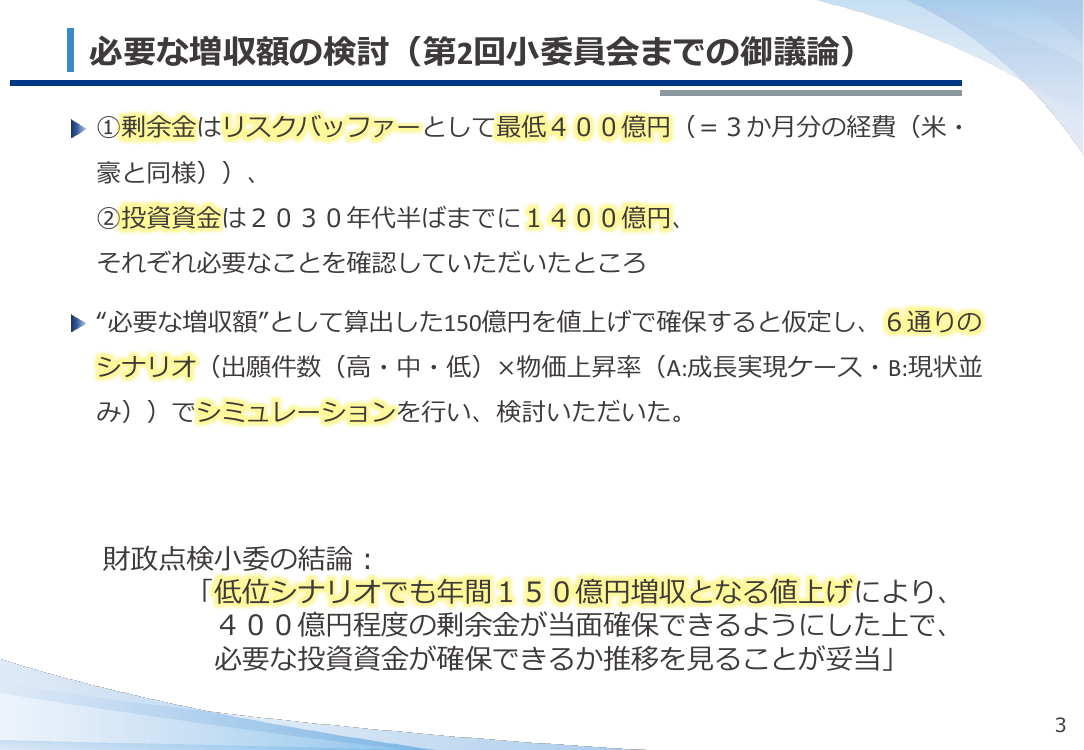 第17回 特許特別会計の料金・減免制度見直し 資料スライド 1枚目
