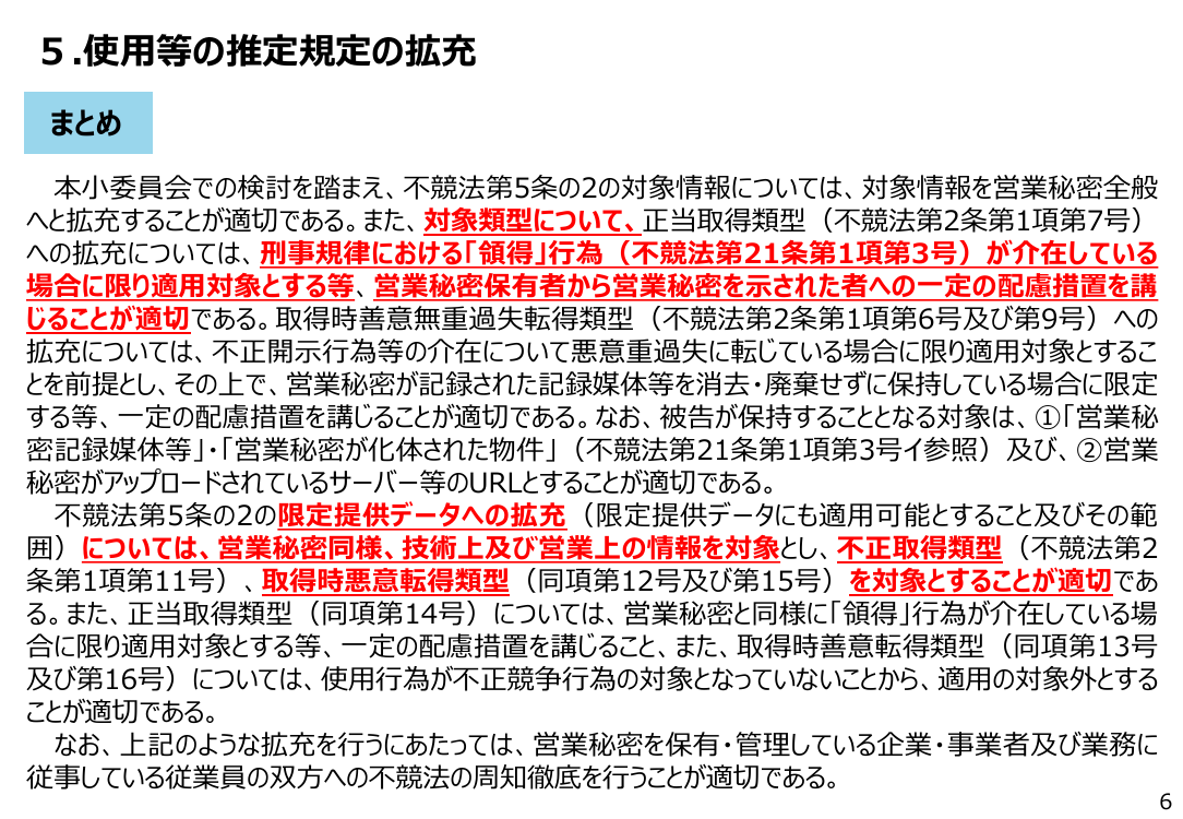 第18回 不正競争防止法・営業秘密管理の制度整備・普及啓発 資料スライド 7枚目