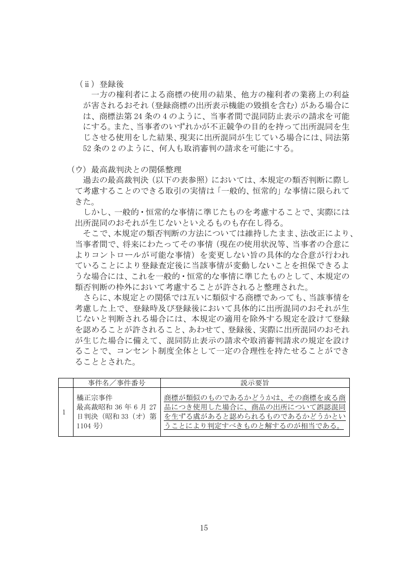 商標制度の見直し 該当資料スライド 7枚目