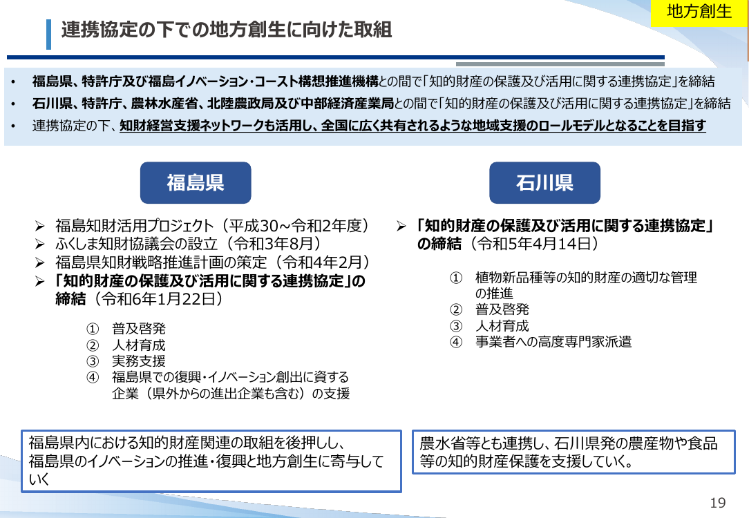 連携協定の下での地方創生に向けた取組