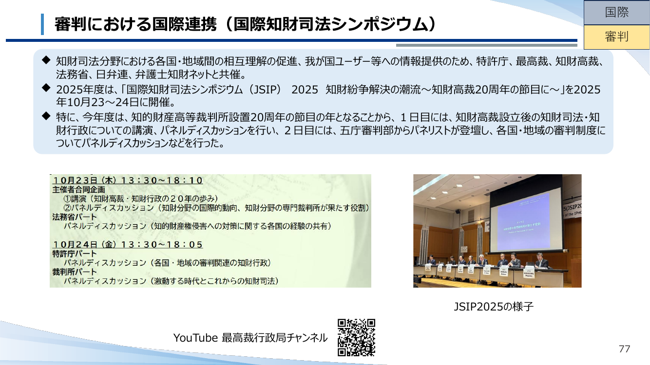 審判における国際連携(国際知財司法シンポジウム)