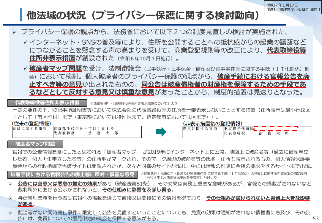 第18回 公報・裁定関係書類等の情報保護 資料スライド 10枚目